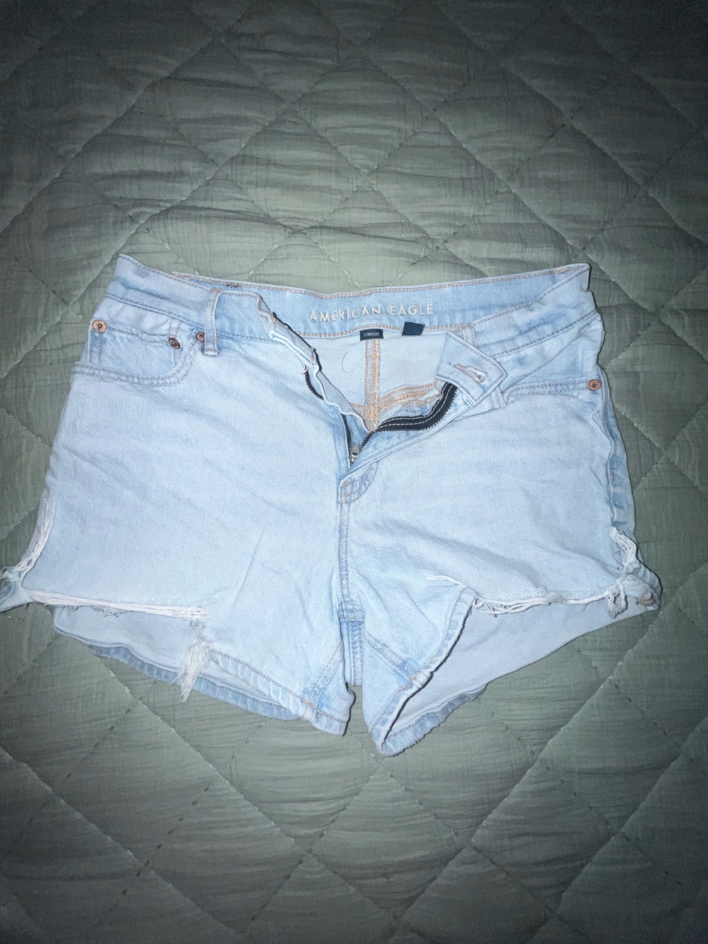 American Eagle Outfitters Light Blue Denim Cutoff Shorts